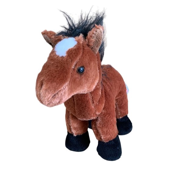 Ganz Webkinz HM101 Brown Arabian Horse 9.5 in Tall No Code Plush Stuffed Animal - Picture 5 of 5